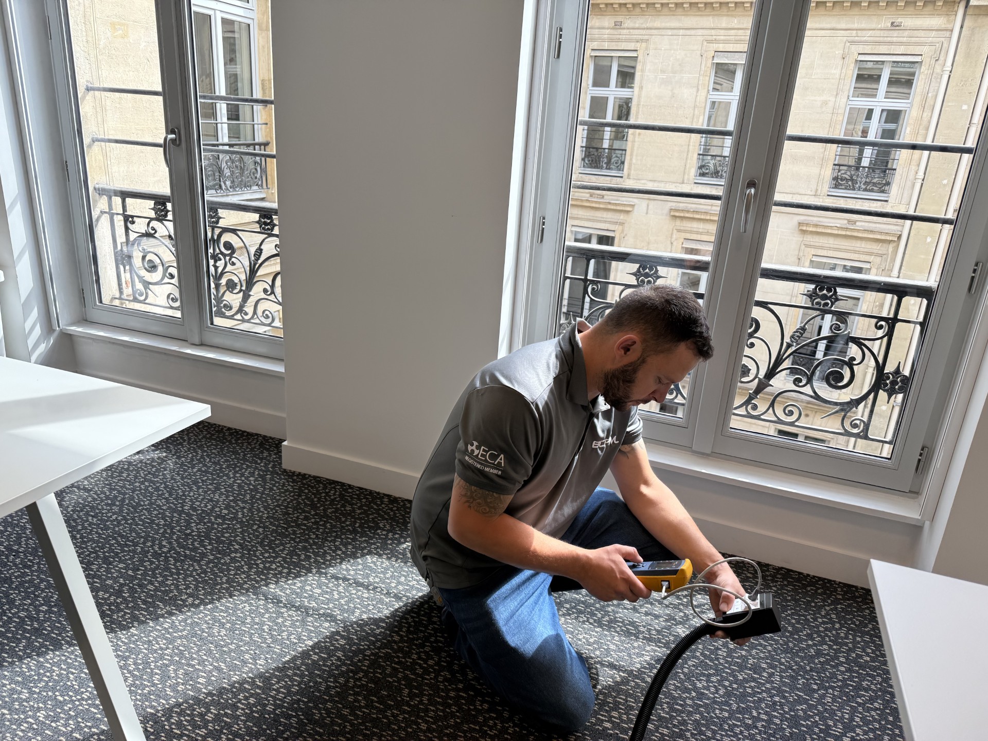 BCPML engineer delivering certified Cat6a cabling
